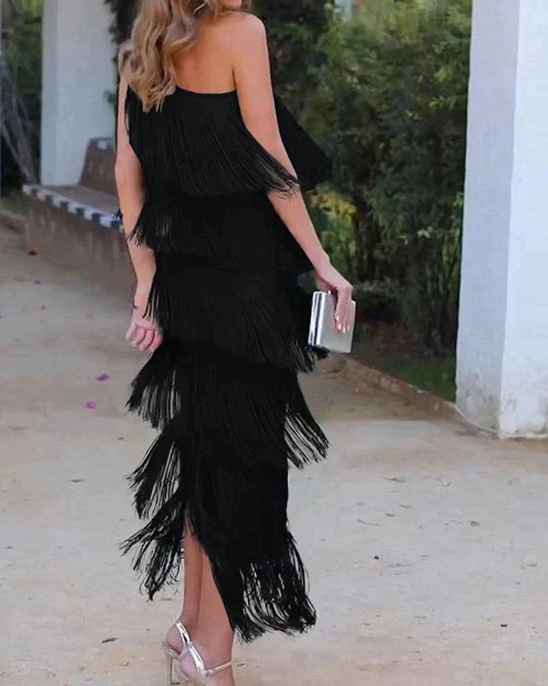 Vestido Lauren con Flecos