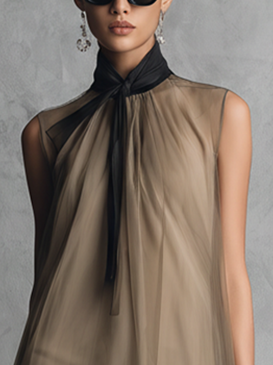 Vestido Midi Tul Ethereal Elegance