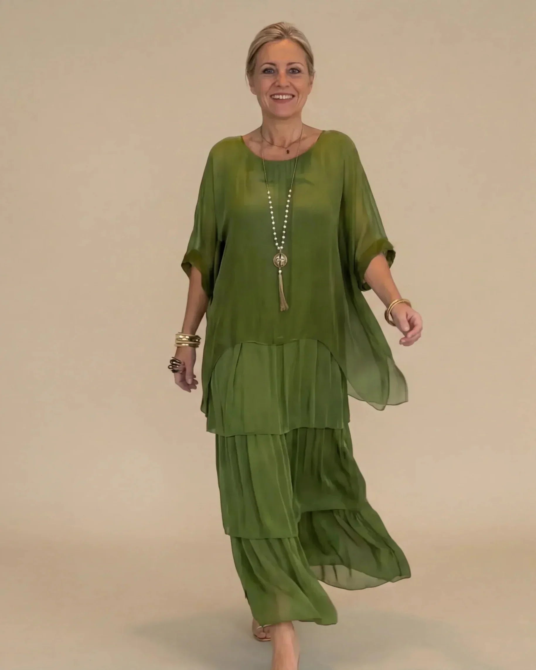 Vestido Escalonado casual Anver