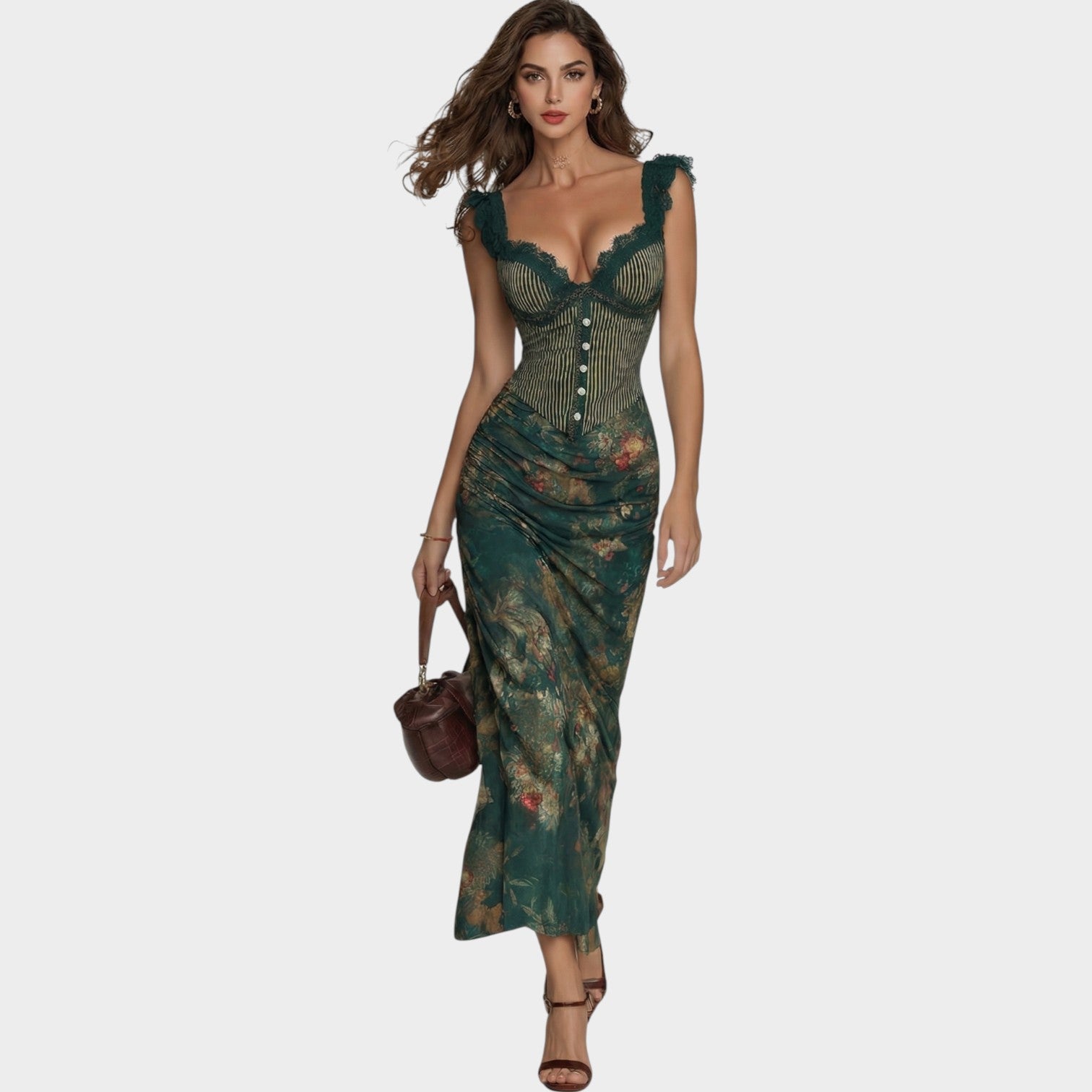Vestido Midi Corsé Melina