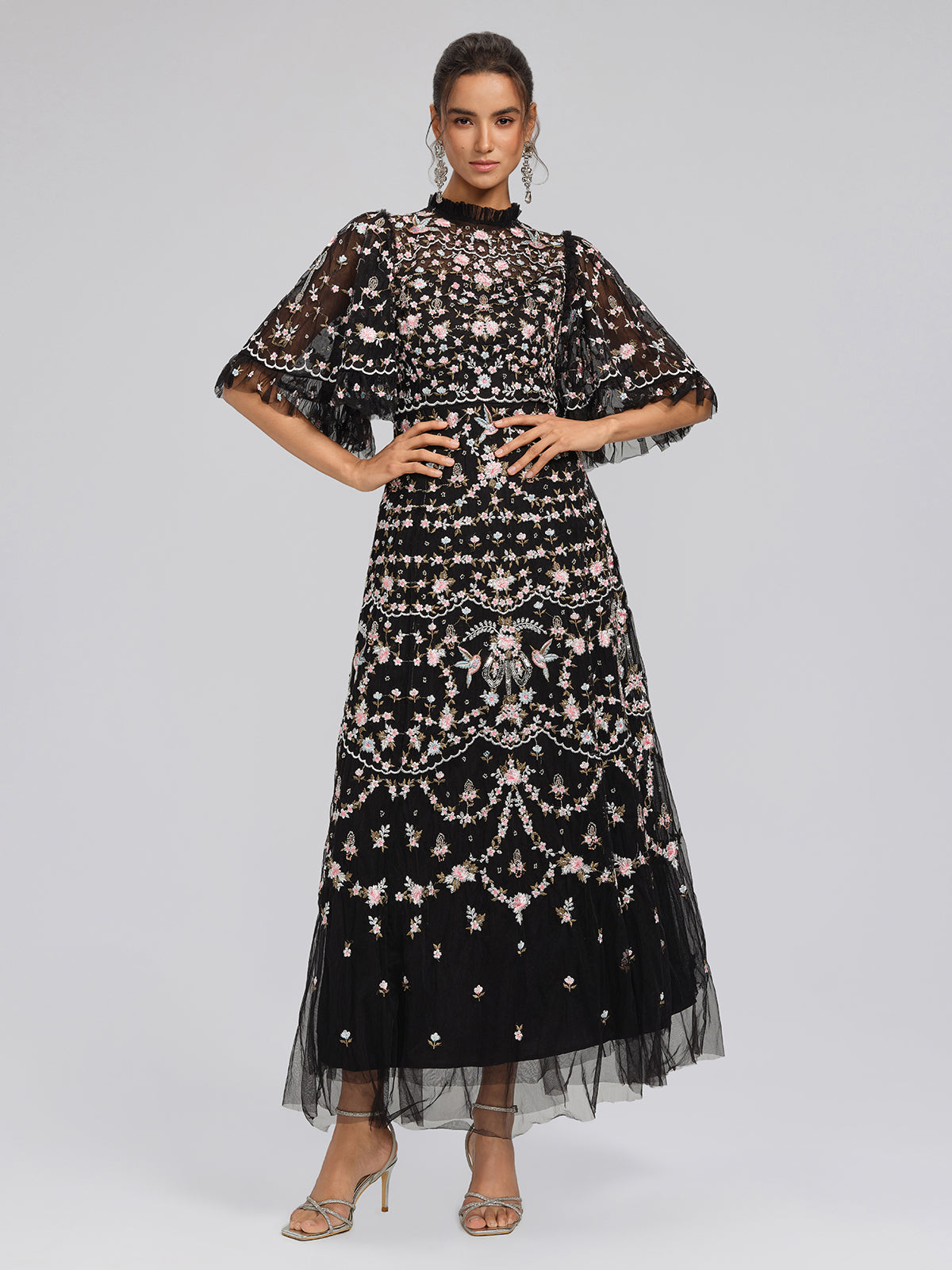 Vestido Glam Ópera Floral