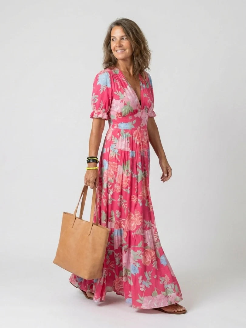 Vestido Largo Nivelado Jardín de Verano