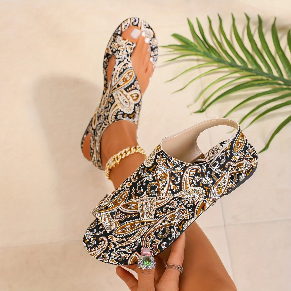 Sandalias Vintage Nomad de Punta Abierta