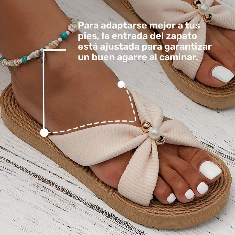Sandalias "Pearl Bow" de Verano
