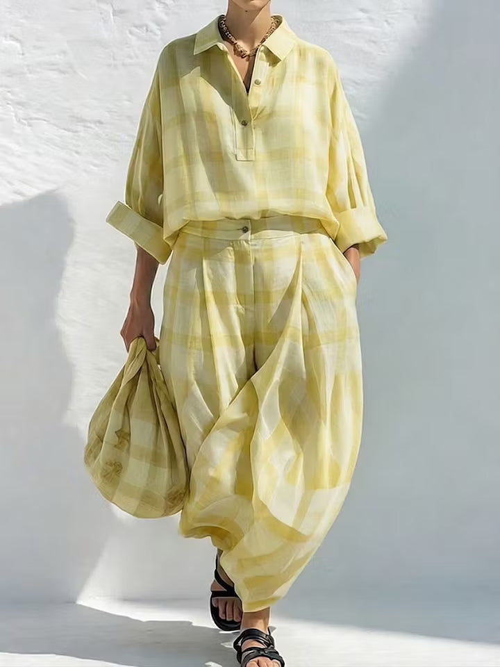 Conjunto Resort Mentha Plaid