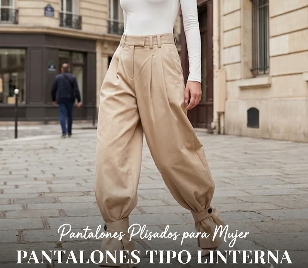Pantalón Metrópoli Pliegues y Rombos