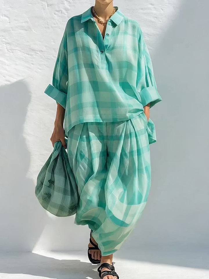 Conjunto Resort Mentha Plaid
