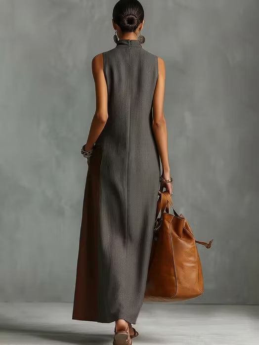 Vestido Maxi Bicolor Earth