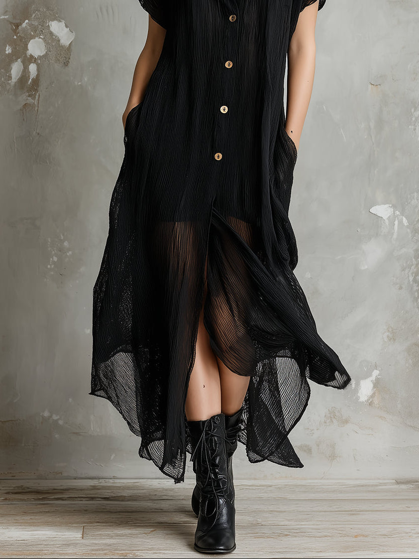 Maxi  Vestido Camisero Místico