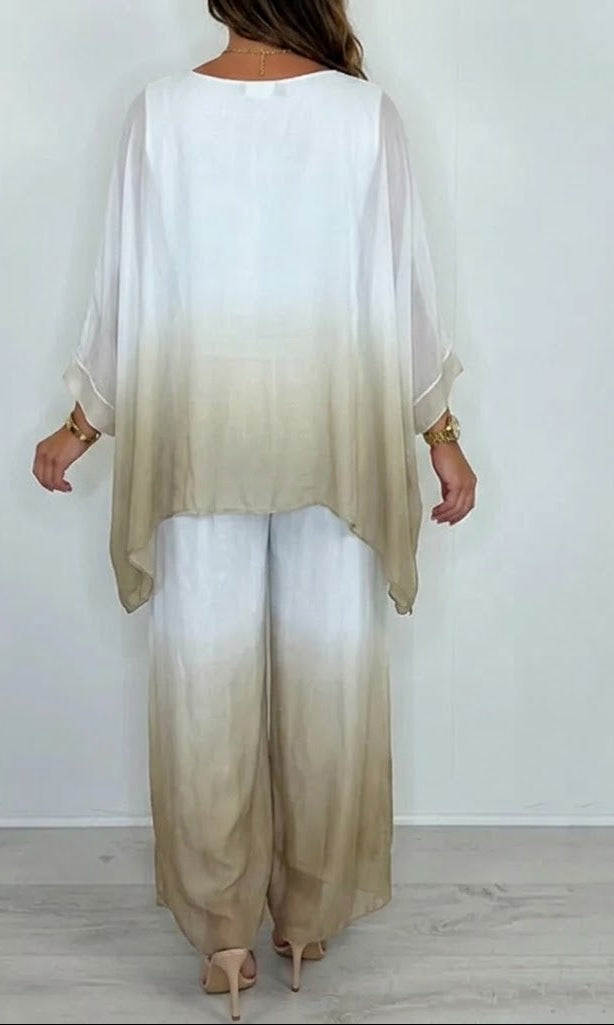 Conjunto  Casual con Efecto Degradado