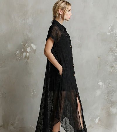 Maxi  Vestido Camisero Místico