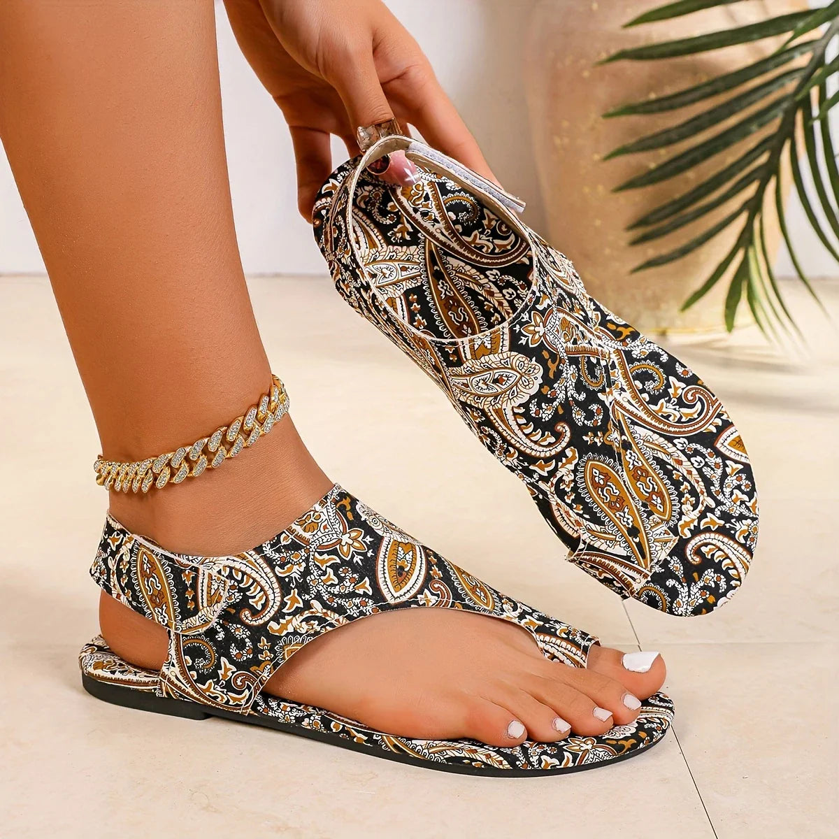 Sandalias Vintage Nomad  de Punta Abierta