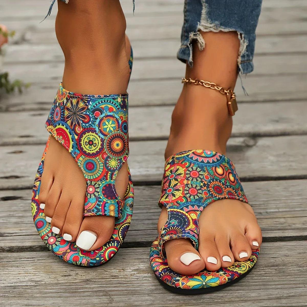 Sandalias Vintage Nomad  de Punta Abierta