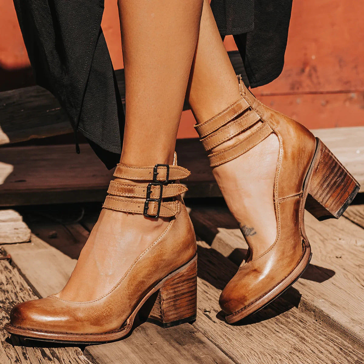 Zapatos de Tacón Rústico Chic