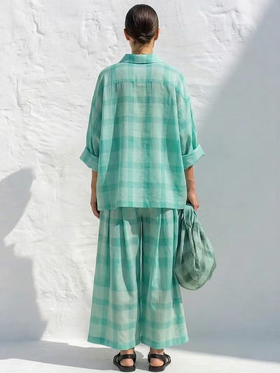 Conjunto Resort Mentha Plaid
