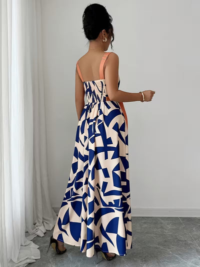 Vestido Estampado "Artistic Navy"
