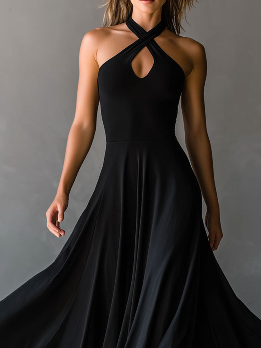 Alana/Vestido Minimalista Cruzado