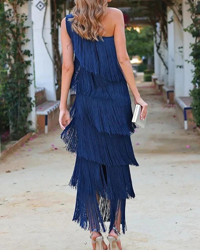 Vestido Lauren con Flecos