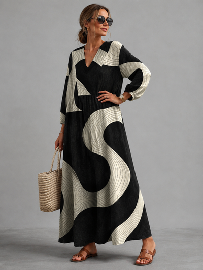 Vestido Oversize Líneas Exclusivas