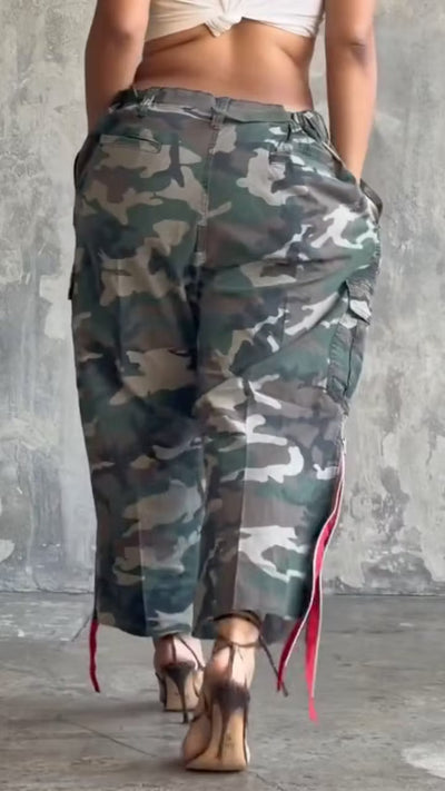 Pantalón Estampado de camuflaje