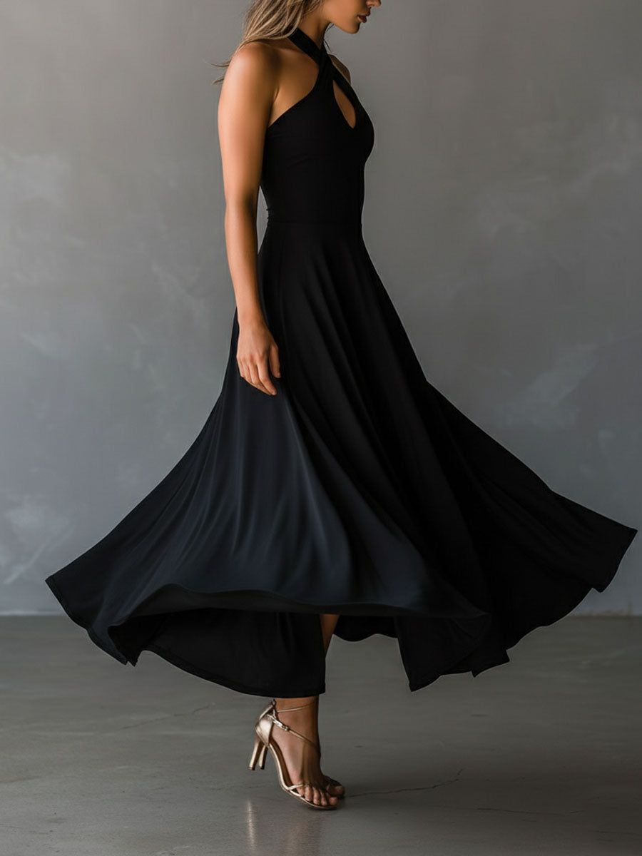 Alana/Vestido Minimalista Cruzado