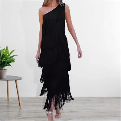 Vestido Lauren con Flecos