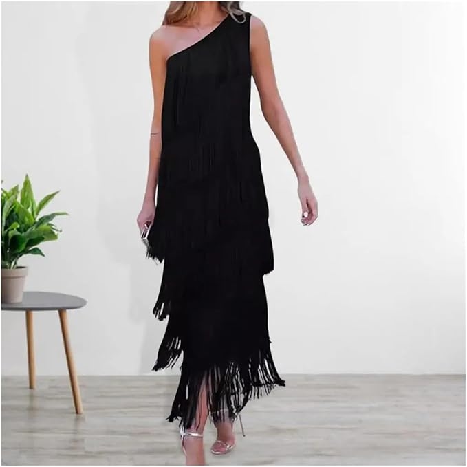 Vestido Lauren con Flecos