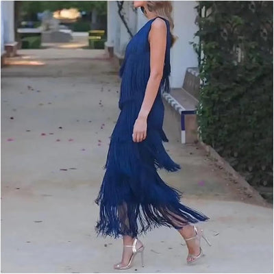 Vestido Lauren con Flecos