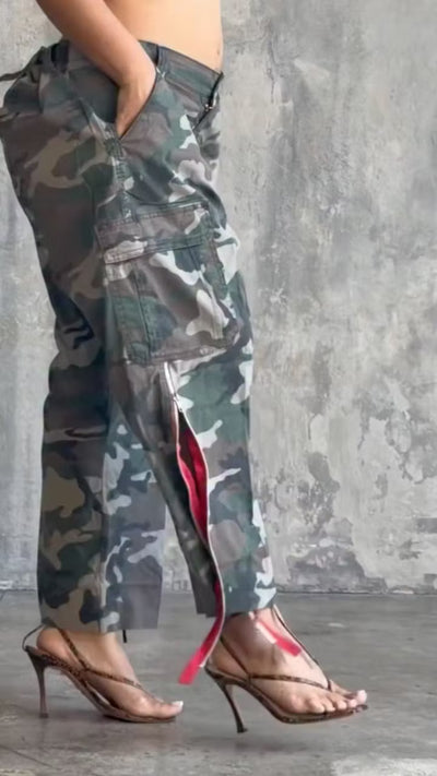 Pantalón Estampado de camuflaje