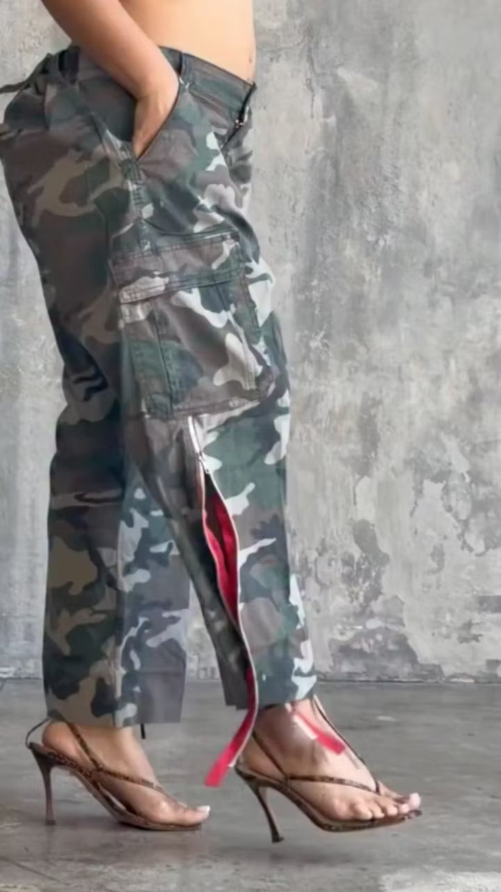 Pantalón Estampado de camuflaje