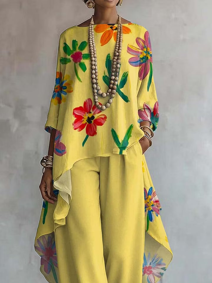 Conjunto Exclusivo Floral Sol de Primavera