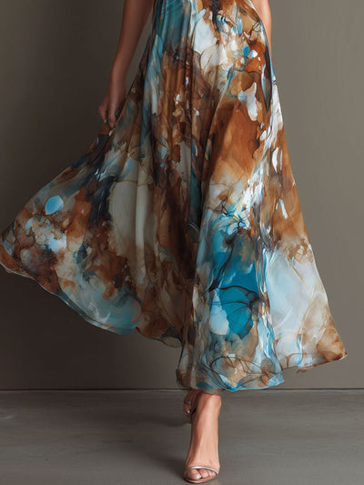 Vestido de Chifón Arte en Movimiento