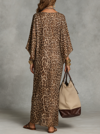 Vestido  Estampado Leopardo Royale