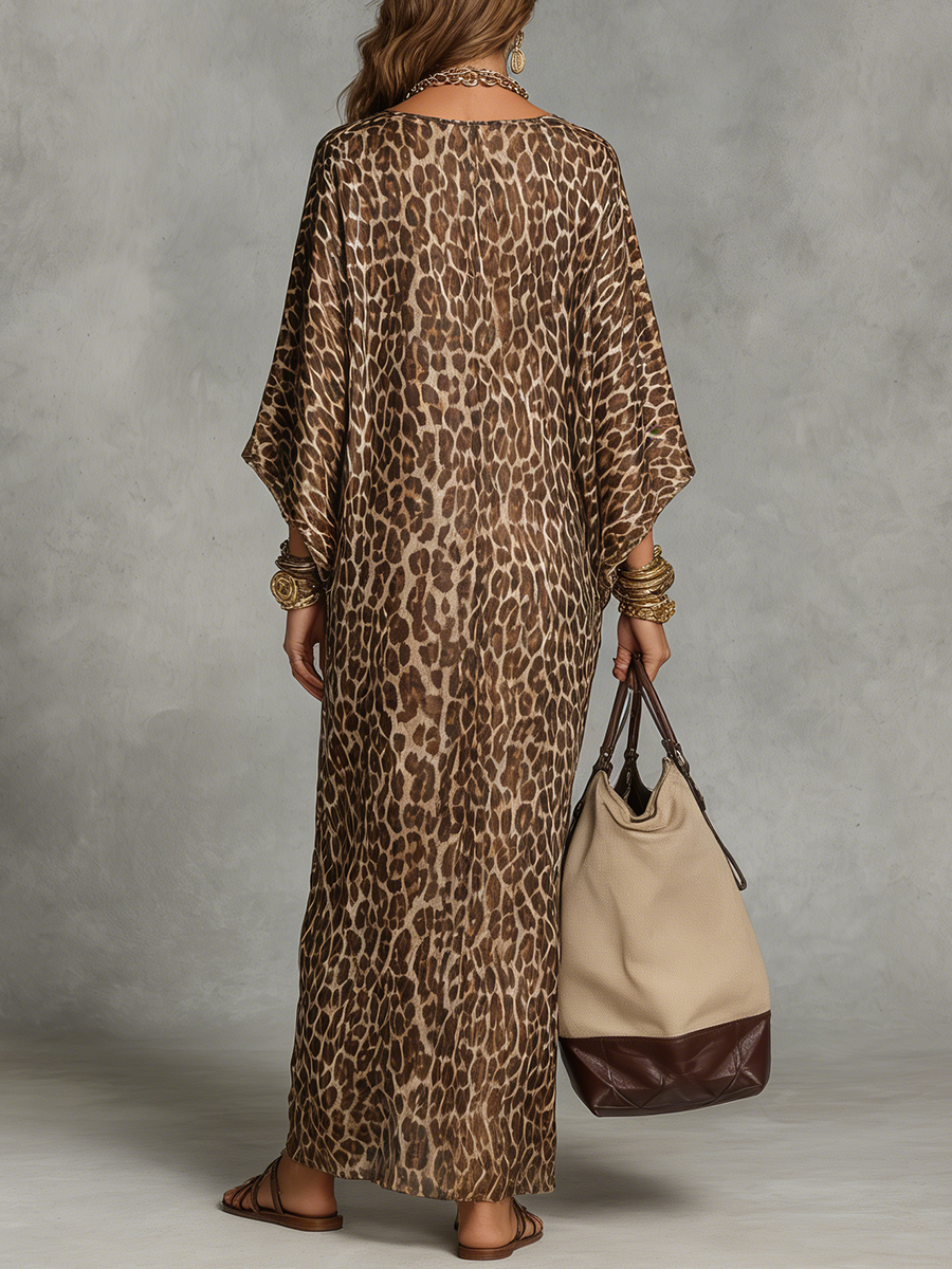 Vestido  Estampado Leopardo Royale