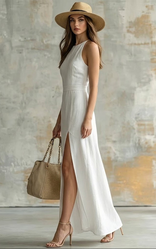 Vestido Maxi Blanco Alassio
