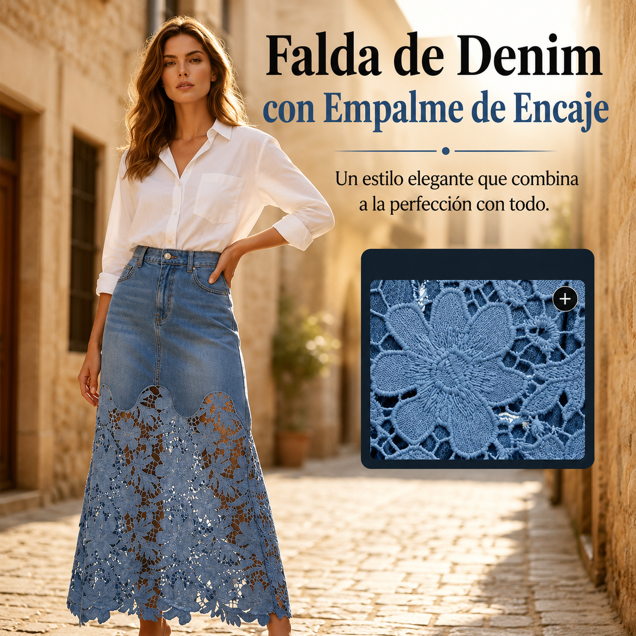 Falda Glam Encaje Royale