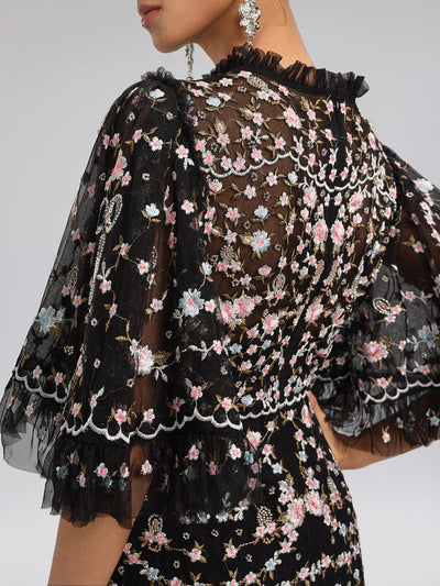 Vestido Glam Ópera Floral