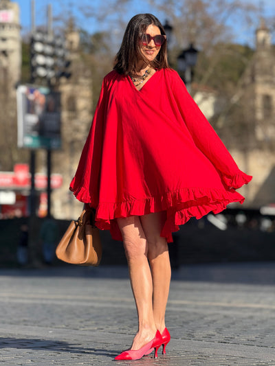 Vestido Comprido Pétala Rubi