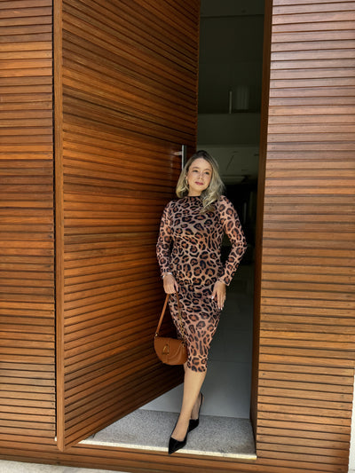 Vestido Leopardo Kim