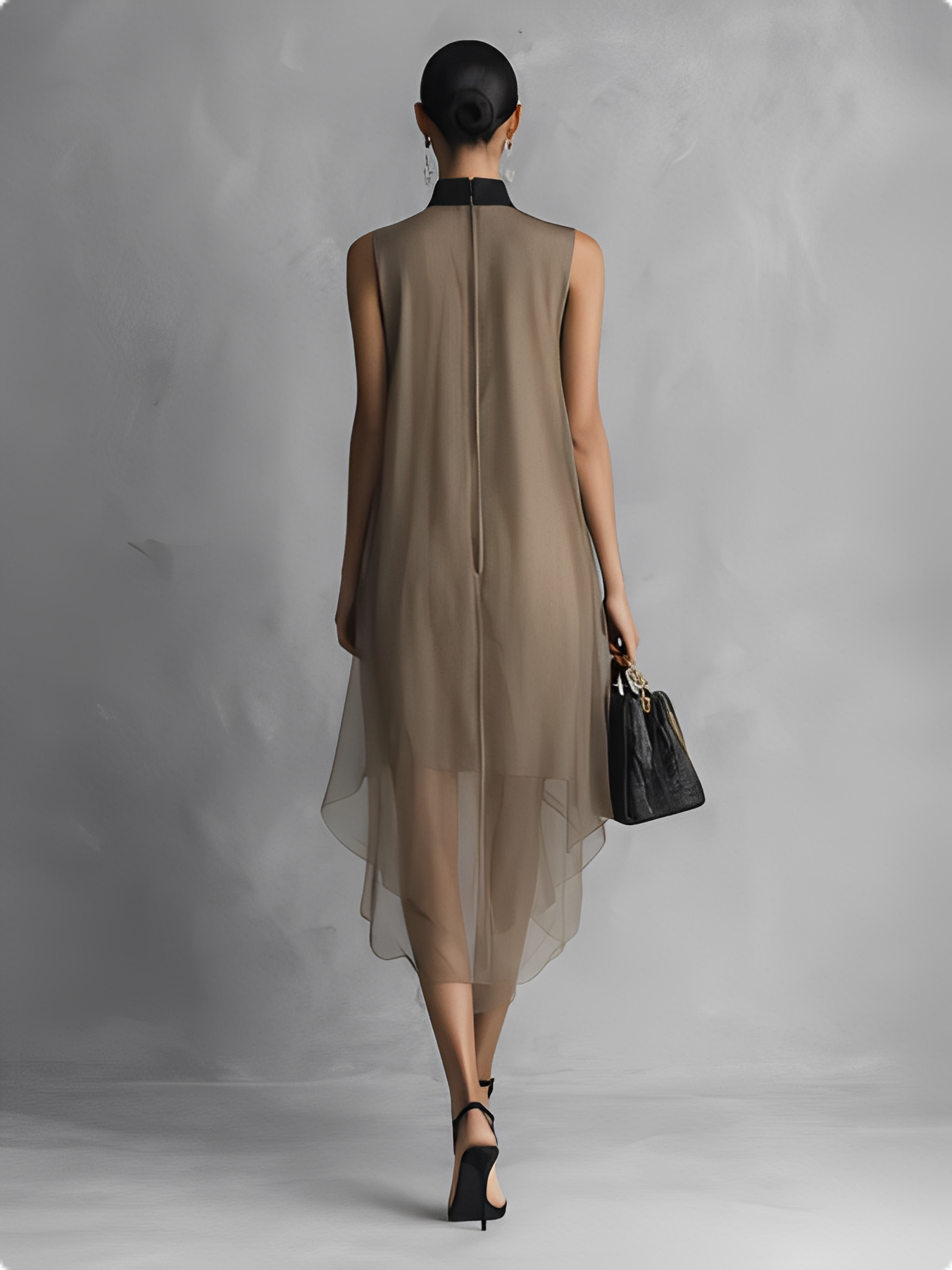 Vestido Midi Tul Ethereal Elegance