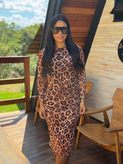 Vestido Leopardo Kim