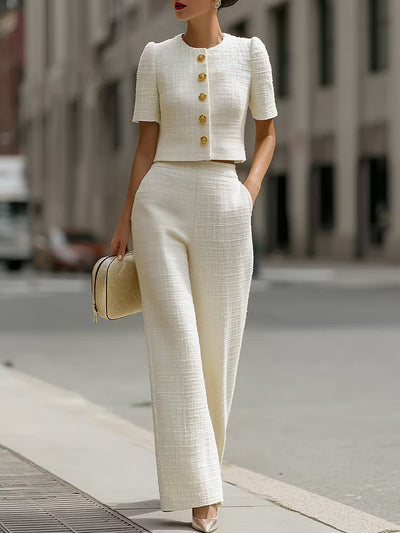 Conjunto Elegante Tweed Élite