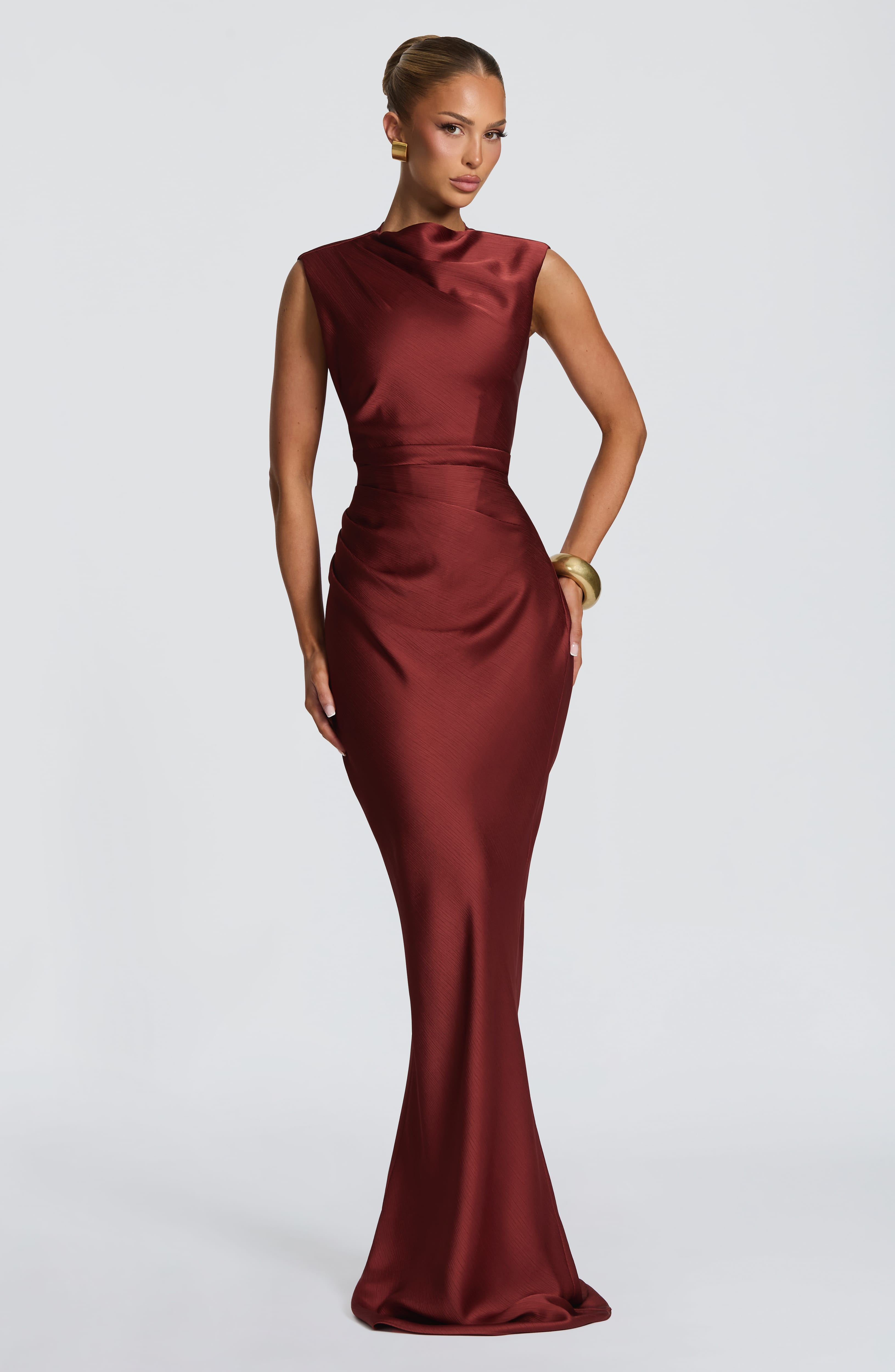 Avielle Maxi Dress - Deep Rust Dress XS Babyboo Fashion Premium Exclusive Design