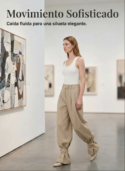 Pantalón Metrópoli Pliegues y Rombos