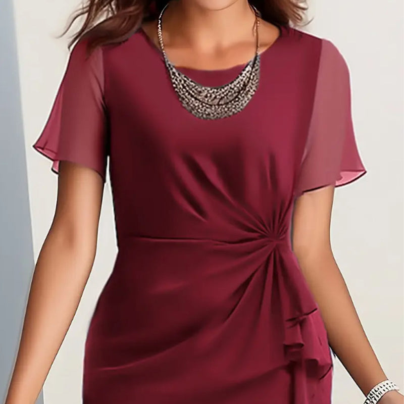 Abelia/Vestido Drapeado Premium
