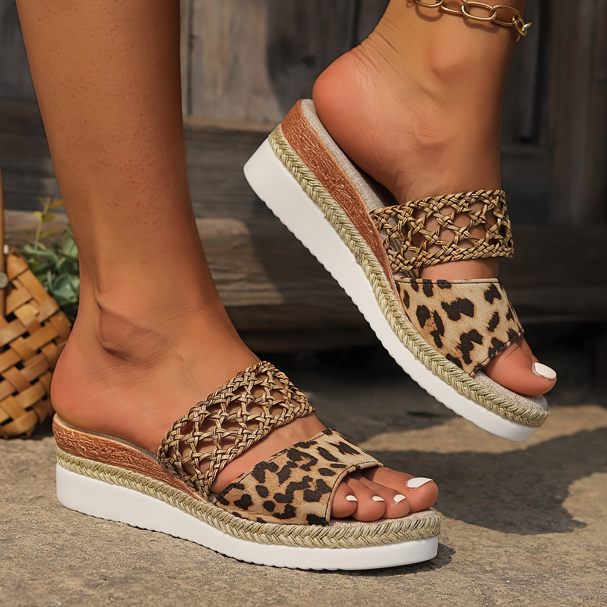 Sandalias Plataforma Tejido salvaje