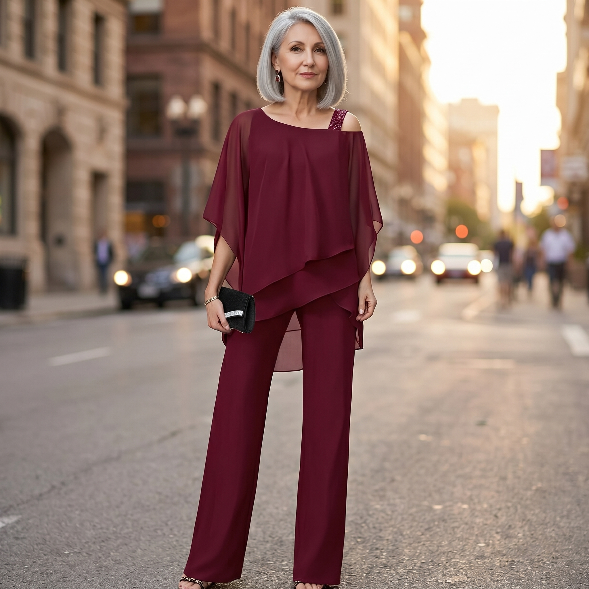 Jeny /Conjunto Asimétrico de Chiffon