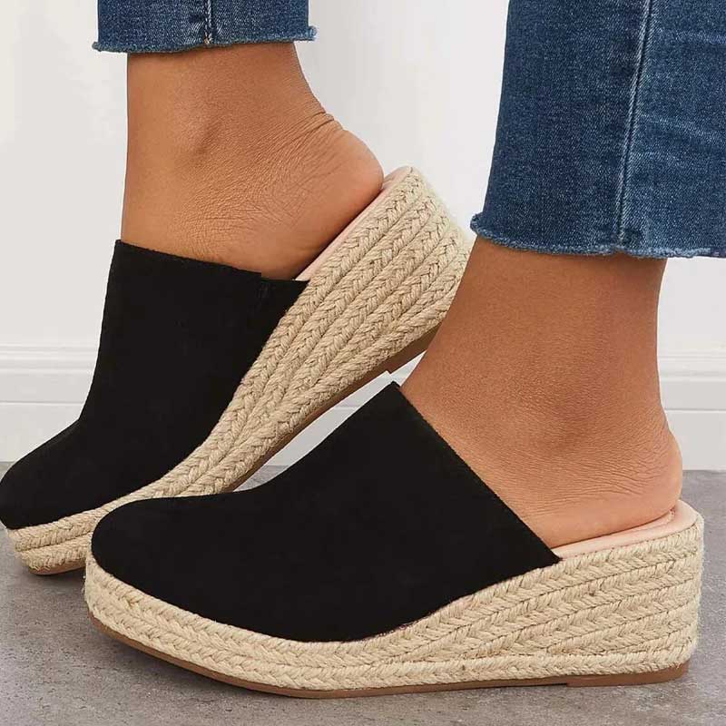 Sandalias Plataforma Yute Confort