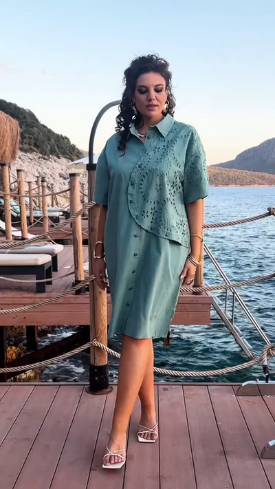 Vestido Camisero Riviera Calada