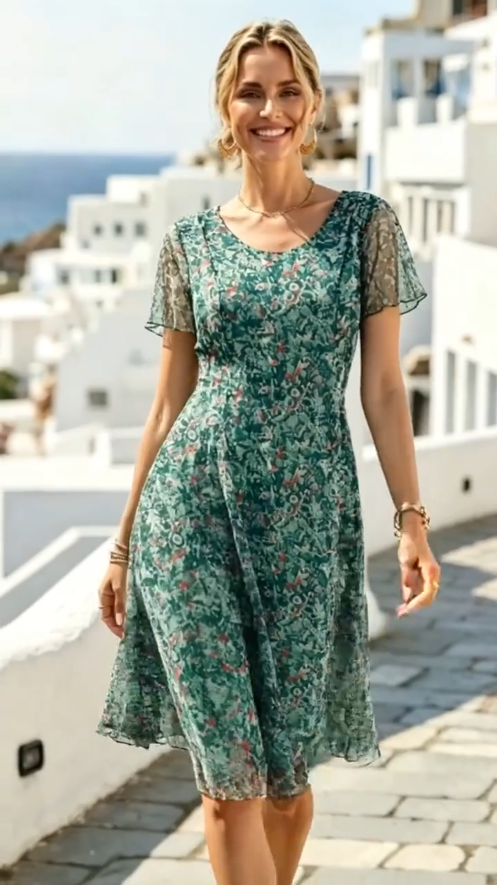 Cala/ vestido midi de Primavera
